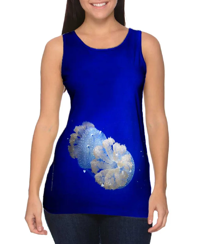Plus Size Women's Puff - Sleeve Tank Tops in Pastel HuesHorniman Jellyfish Underwater Plus Size Women's Puff - Sleeve Tank Tops in Pastel HuesHorniman Jellyfish Underwater