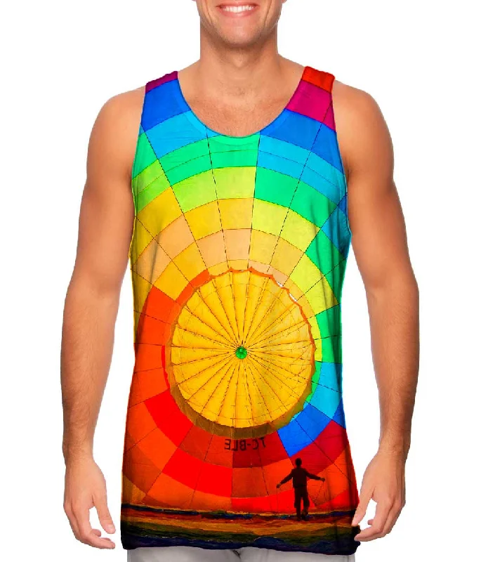 Halter Neck Women's Modal Blend Tank Tops for ComfortHot Air Balloon Inflating