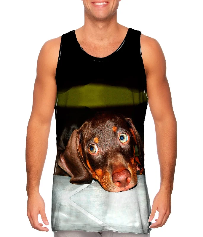 Plus Size Women's Embroidered Tank Tops in Boho StylesHot Dog Dachshund