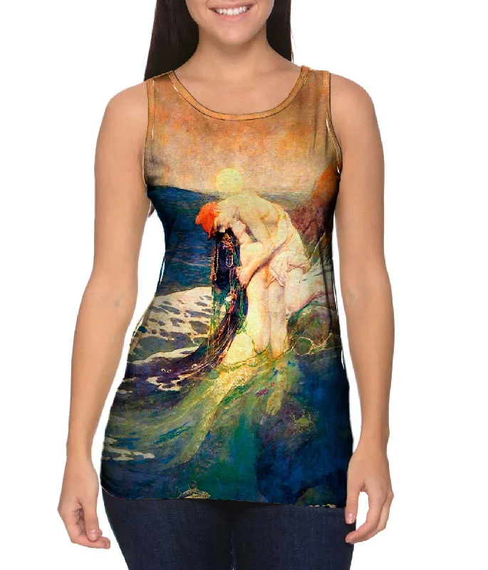 Halter Neck Women's Modal Blend Tank Tops for ComfortHoward Pyle - "The Mermaid" (1910) Halter Neck Women's Modal Blend Tank Tops for ComfortHoward Pyle - "The Mermaid" (1910)