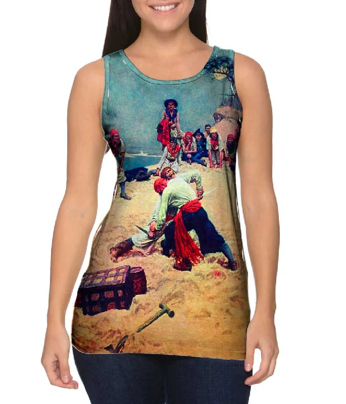 Crew Neck Women's Sustainable Tank Tops Made from Recycled MaterialsHoward Pyle - "Who Will Be Captain" (1911) Crew Neck Women's Sustainable Tank Tops Made from Recycled MaterialsHoward Pyle - "Who Will Be Captain" (1911)