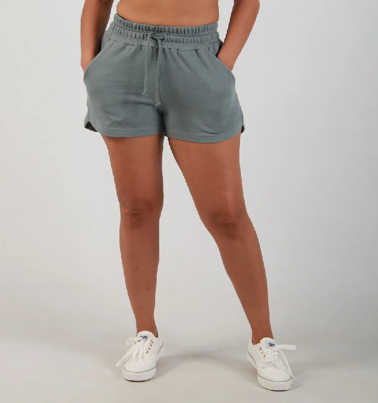 Jeanette Women Shorts with a Soft and Comfortable FeelLADIES KNIT SHORTS – SAGE