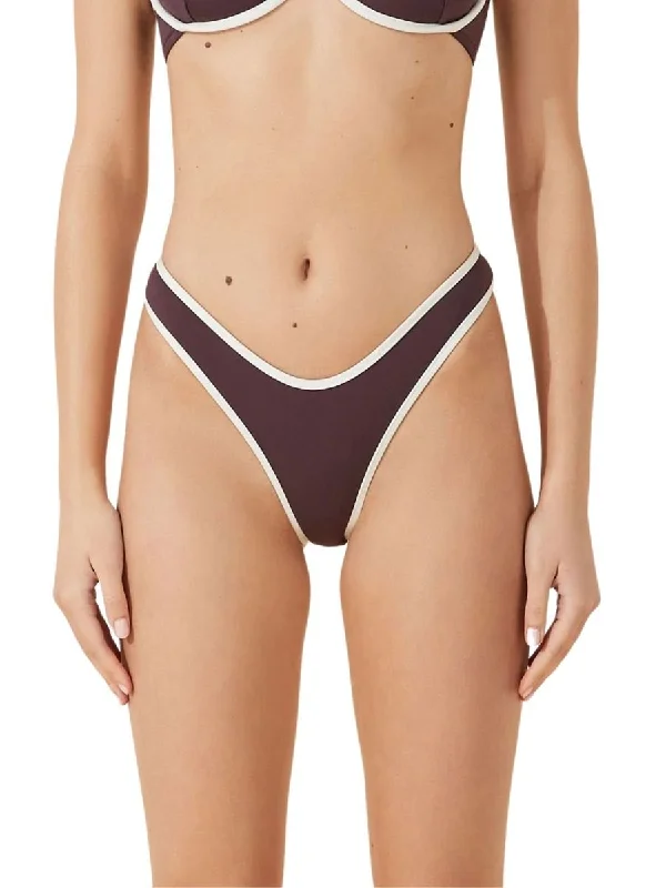 Plum Contrast Curve Brief Plum