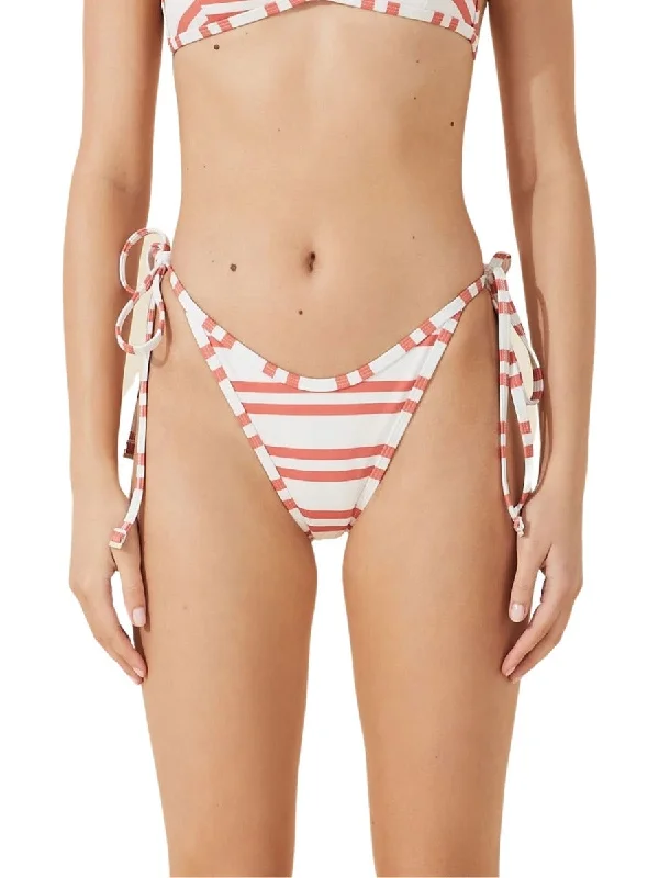 Red Stripe Curve String Tie Brief Red Stripe