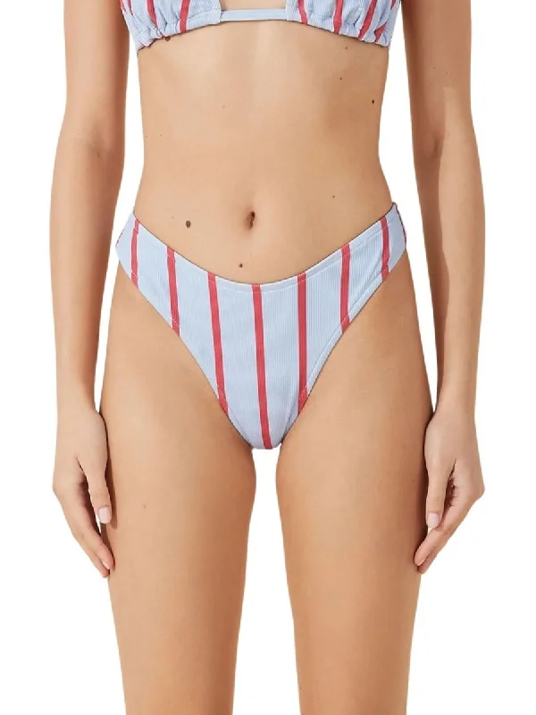 Stripe Thong Brief Rio Red Cool Blue